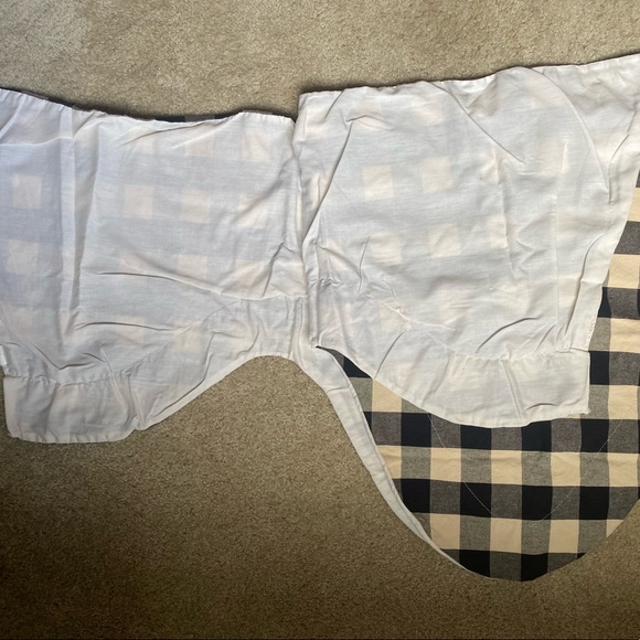 Sold @ sale! Farmhouse, 2- Buffalo Check Austrian Valences - Picture 5 of 9